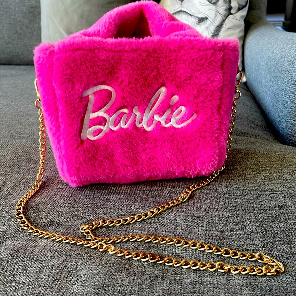 Barbie x SkinnyDip London Fur Purse LIMITED EDITION Pink